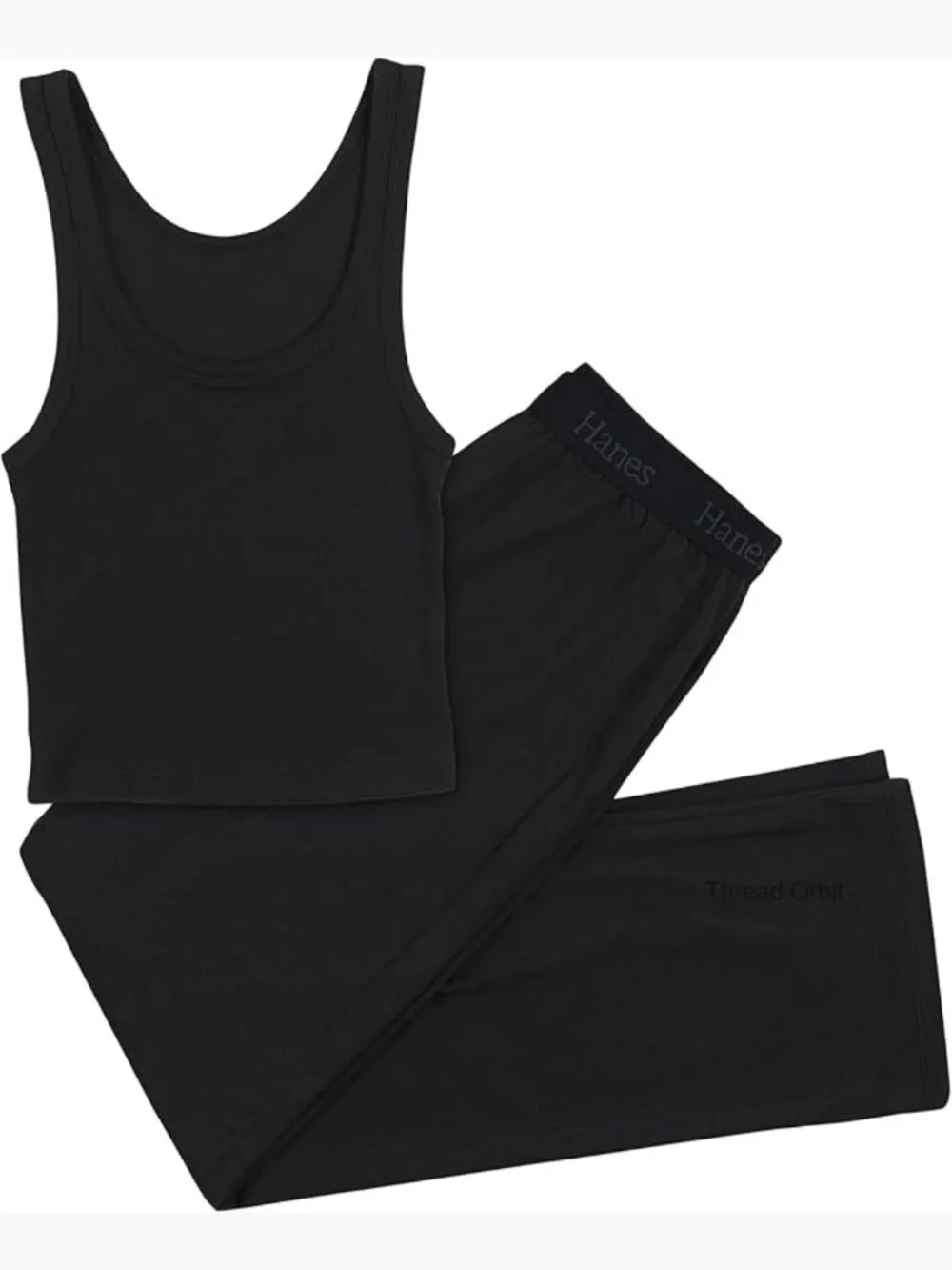2-Piece Crop Tank & Lounge Pants Set Supersoft Loungewear Pajama Set